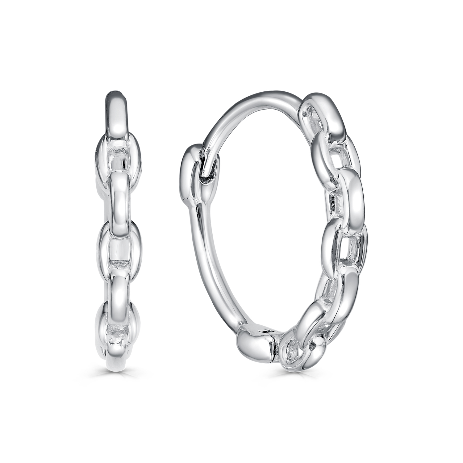 Серьги с английским замком из серебра