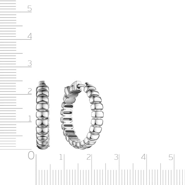 Серьги Конго из серебра