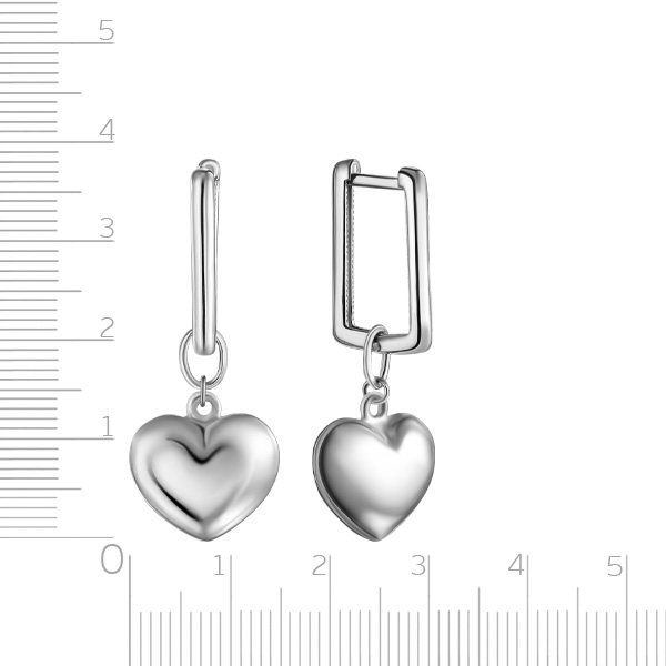 Серьги с английским замком из серебра