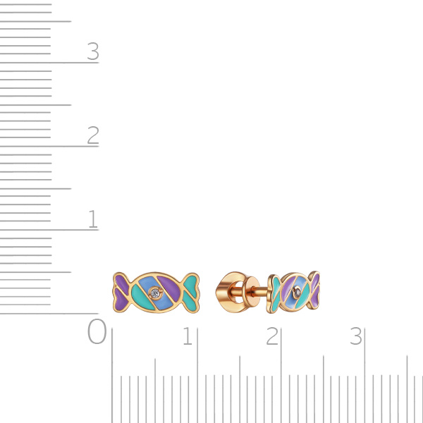 Серьги детские из серебра