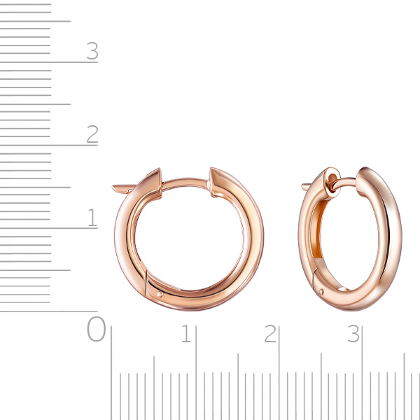 Серьги Конго из серебра с золочением