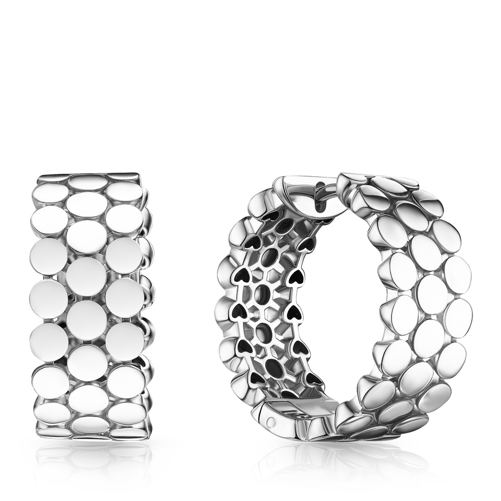 Серьги Конго из серебра