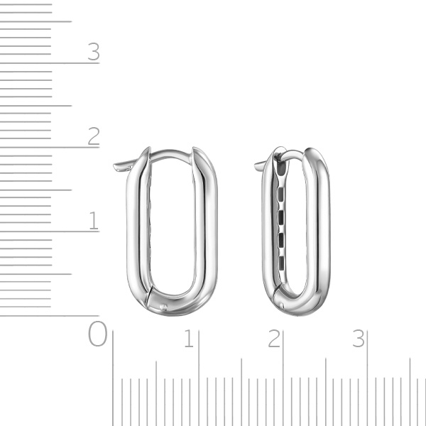 Серьги Конго из серебра