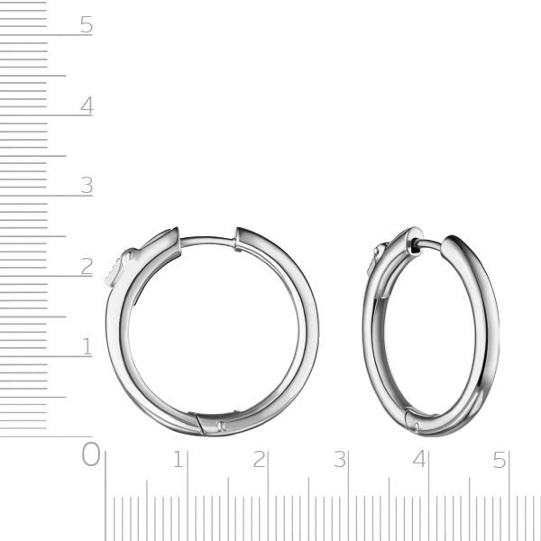 Серьги Конго из серебра