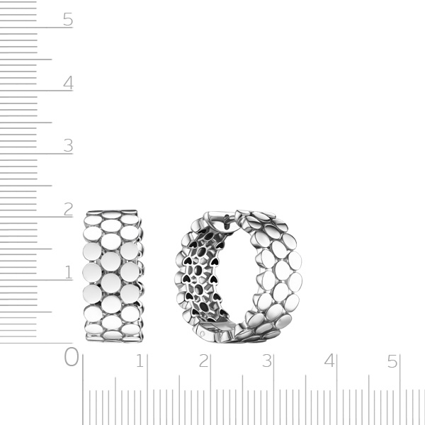 Серьги Конго из серебра