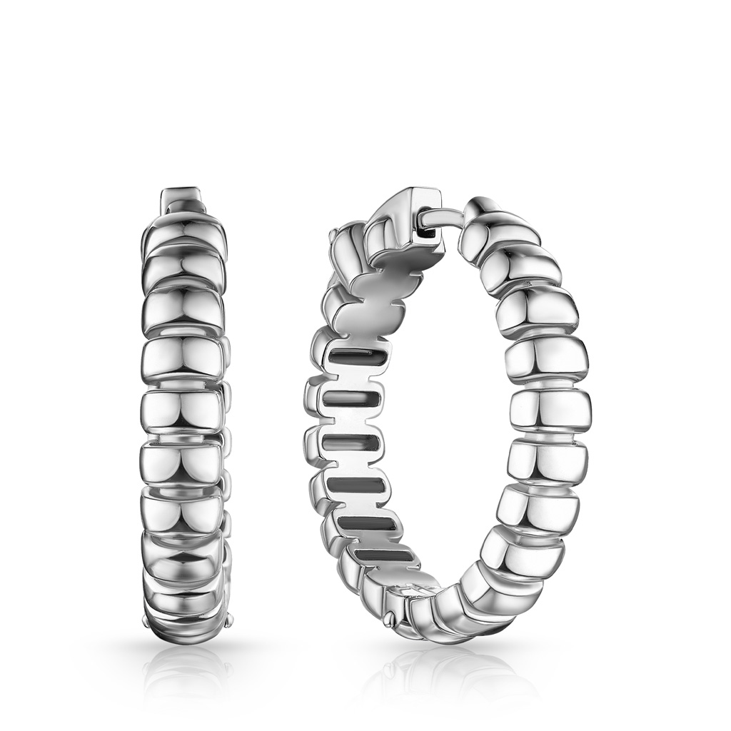 Серьги Конго из серебра