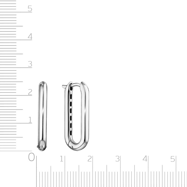 Серьги Конго из серебра