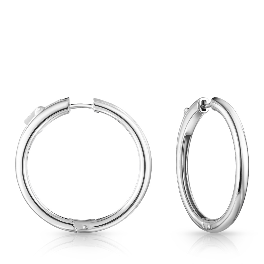 Серьги Конго из серебра