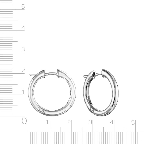 Серьги Конго из серебра