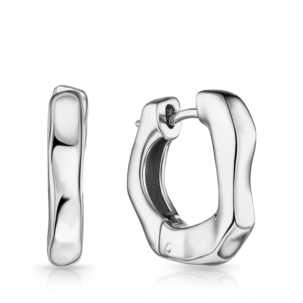 Серьги Конго из серебра