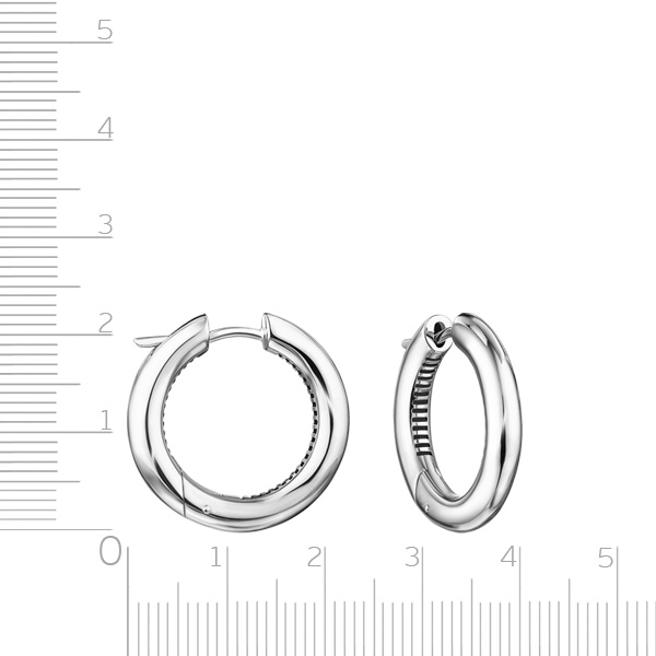 Серьги Конго из серебра