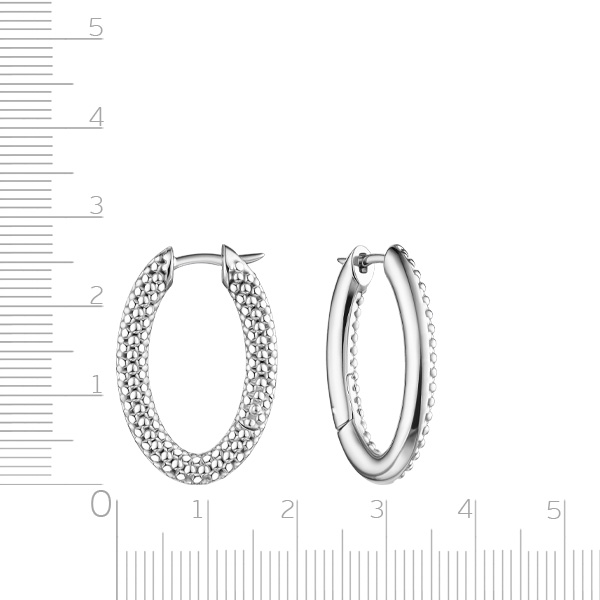 Серьги Конго из серебра