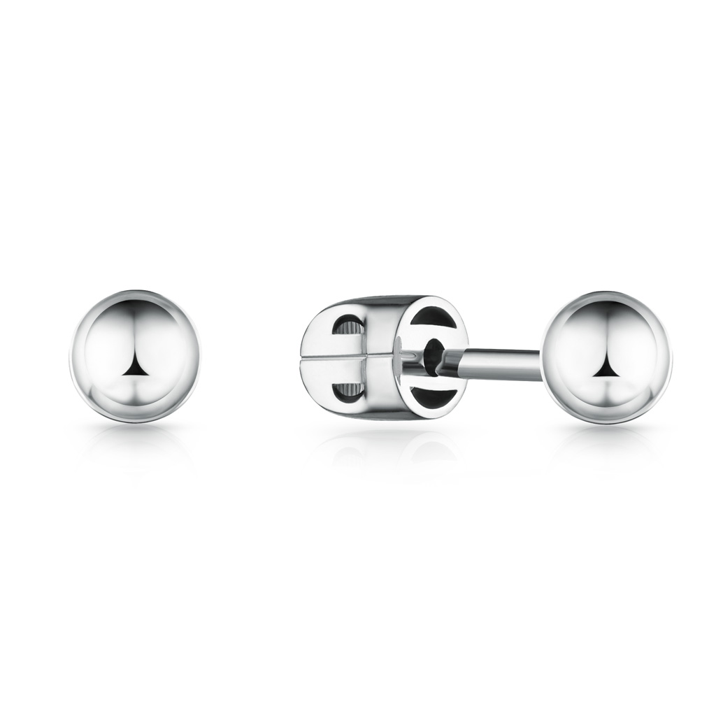 Пусеты из серебра