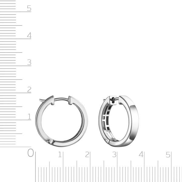 Серьги Конго из серебра