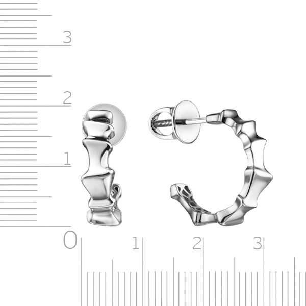 Серьги Пусеты из серебра