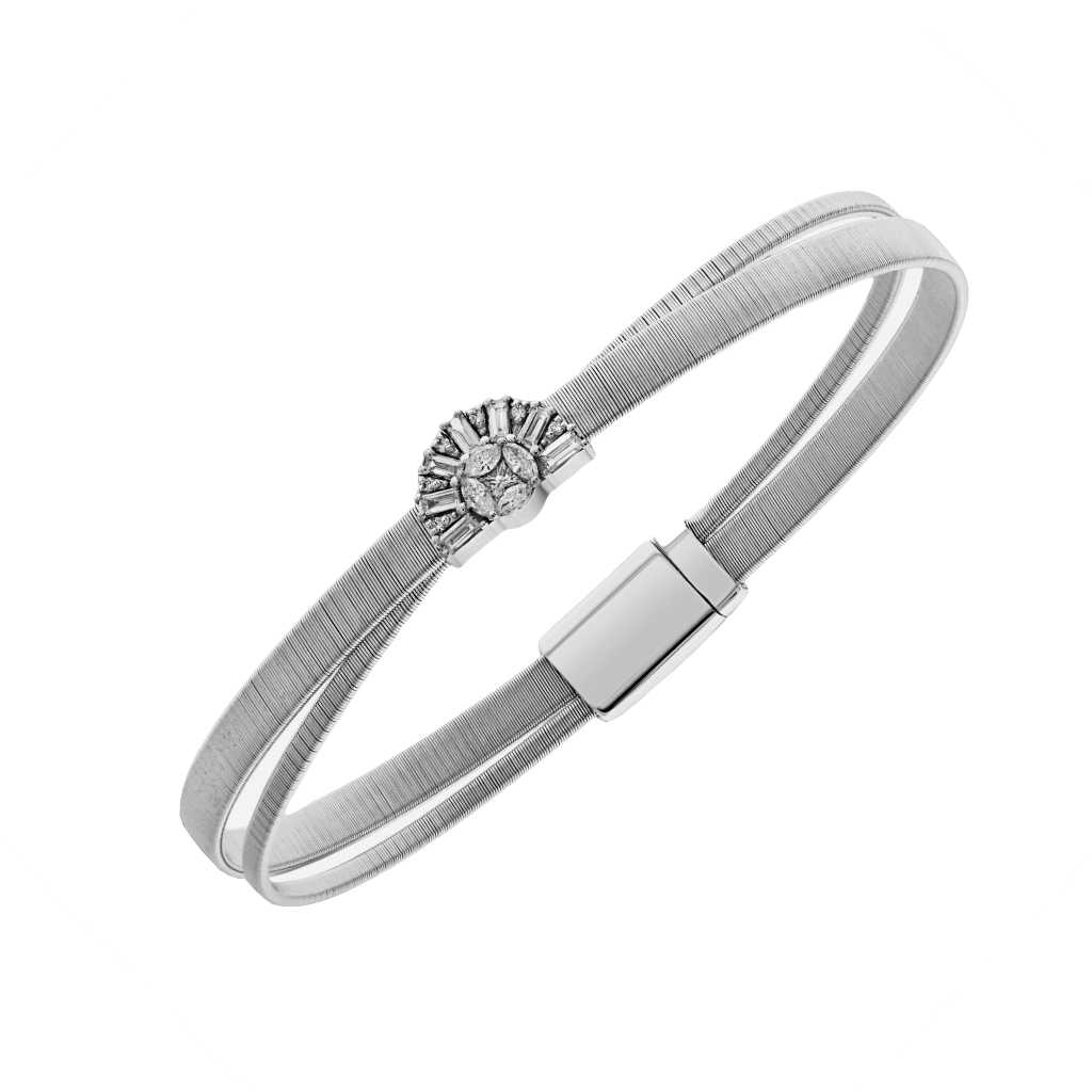 Браслет из белого золота с бриллиантами