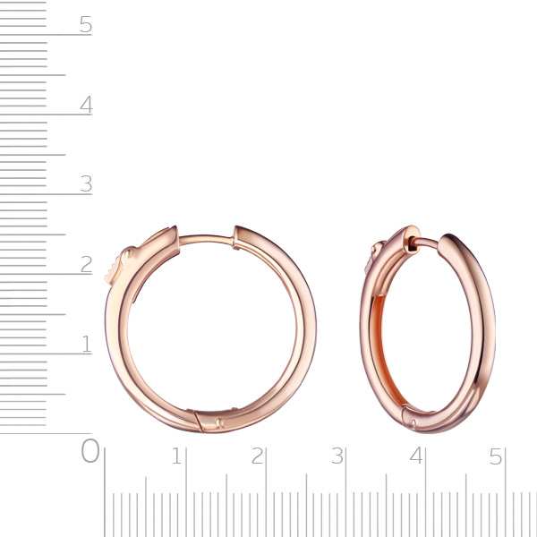 Серьги Конго из серебра с золочением