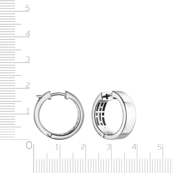 Серьги Конго из серебра